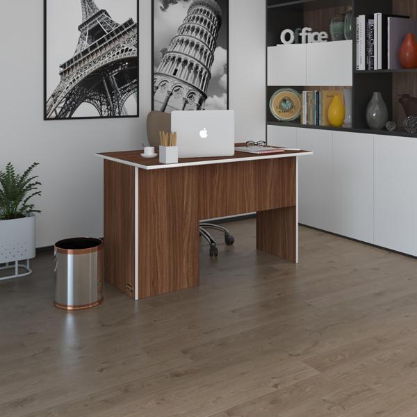 Kenzlife ofis masası miyamoto cvz sağ 75*170*60 raflı dolap bilgisayar çalışma masası - Image 1