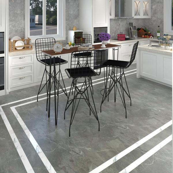Knsz masa sandalye takımı hem105zengin cvzsyh 140*040 4 sandalye syhsyh - Image 1