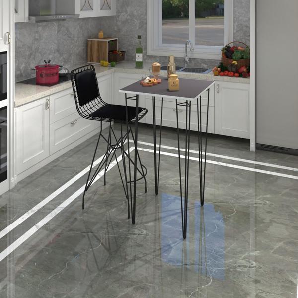 Knsz masa sandalye takımı hem105zengin grisyh 060*060 1 sandalye syhsyh sırt minderli - Image 1