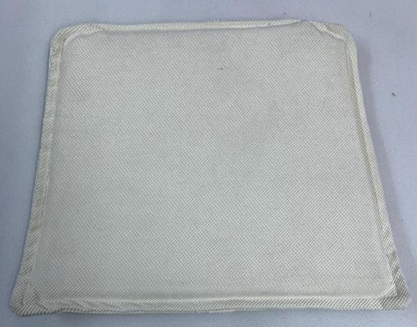 Knsz sırt minderi 1 li mazlum beyaz kumaş cırtlı tel sandalyesi sırtı için - Image 1