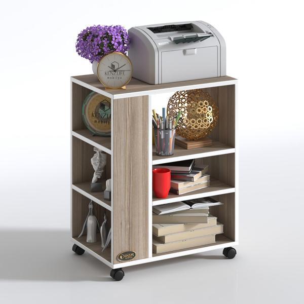 Kenzlife ofis yazıcı masası berubetto076 crd 076*060*40 tekerlekli sekreter - Image 1