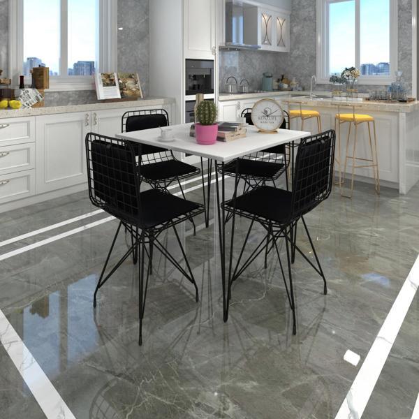 Knsz masa sandalye takımı hem75mazlum byzsyh 080*080 sm 4 sandalye syhsyh sırt minderli - Image 1