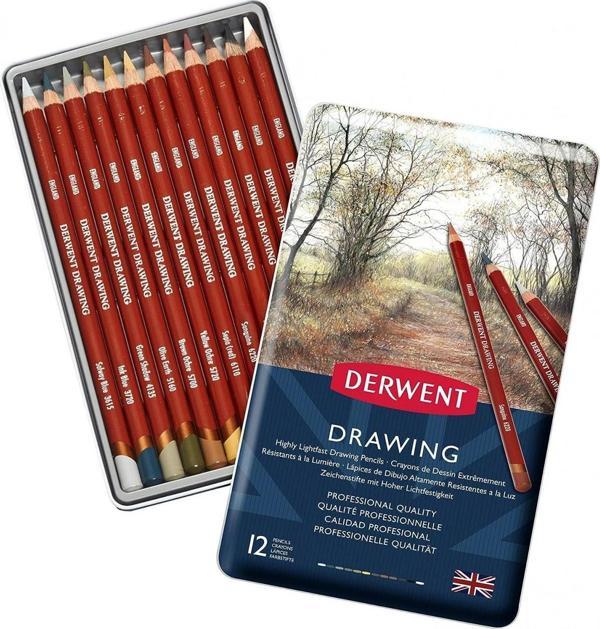 Derwent Drawing 12'li Yağlı Çizim Kalemi / 0700671 - Image 1
