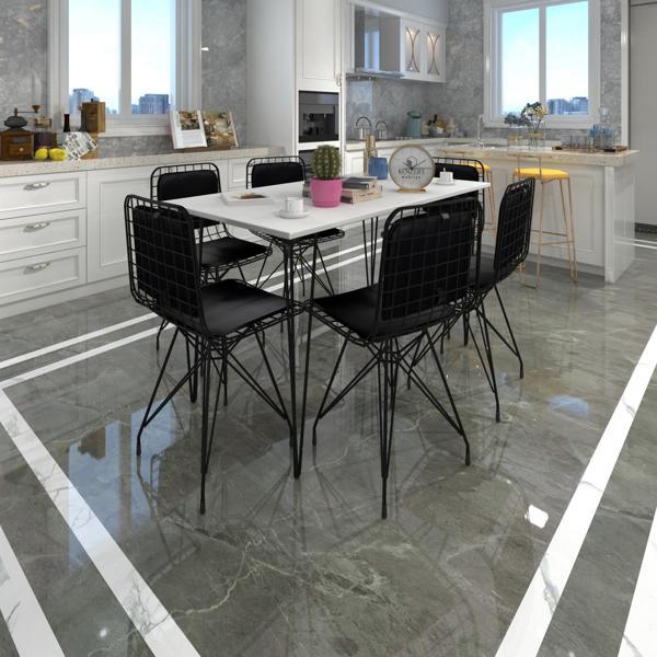 Knsz masa sandalye takımı hem75mazlum byzsyh 130*090 sm 6 sandalye syhsyh sırt minderli - Image 1