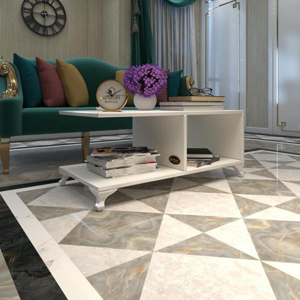 Kenzlife orta salon sehpası kazablanka byz 038*090*45 sofra çiçeklik - Image 1