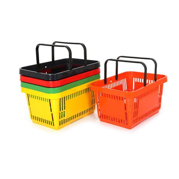 5 Adet 22 Lt Plastik Alışveriş Sepeti - Market El Sepeti - Image 1