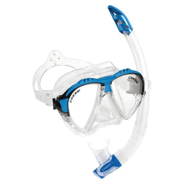 Cressi Matrix Maske Gamma Şnorkel Seti CLEAR-BLUE - Image 1