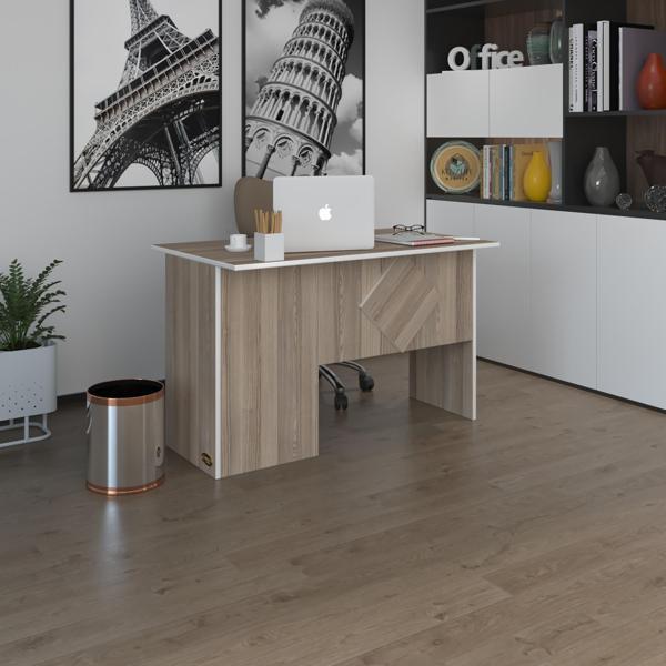 Kenzlife ofis masası yoko ono crd sağ 75*160*60 kilitli kapaklı dolap eşkenar bilgisayar çalışma masası - Image 1