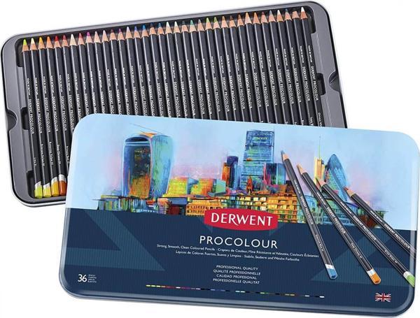 Derwent Procolour 36'lı Kuru Boya Kalem Seti / 2302507 - Image 1