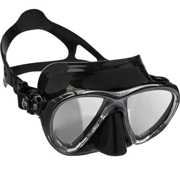 Cressi Big Eyes Evolution Dalış Maskesi BLACK-BLACK-HD-MIRRORED - Image 1