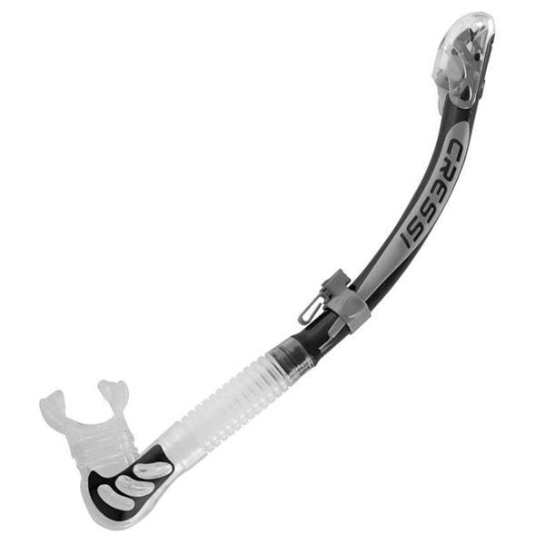 Cressi Alpha Ultra Dry Şnorkel CLEAR-BLACK-SILVER - Image 1