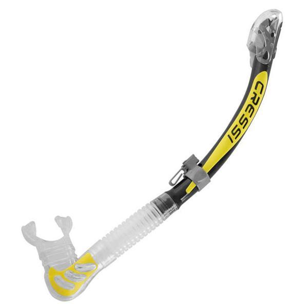 Cressi Alpha Ultra Dry Şnorkel CLEAR-BLACK-YELLOW - Image 1