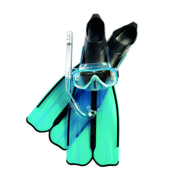 Cressi Rondinella Palet Maske Şnorkel Seti AQUAMARINE-NO:45-46 - Image 1