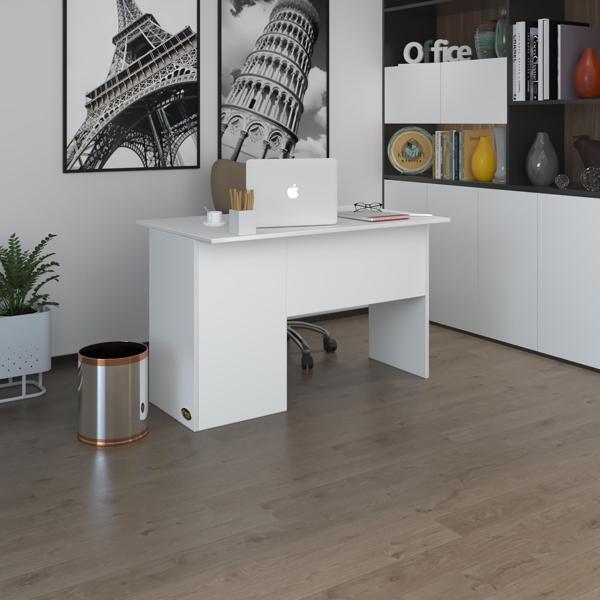 Kenzlife ofis masası miyamoto byz sağ 75*120*60 kilitli kapaklı dolap bilgisayar çalışma masası - Image 1