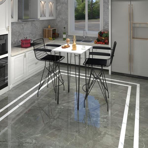 Knsz masa sandalye takımı hem105zengin byzsyh 060*060 2 sandalye syhsyh kolçaklı - Image 1