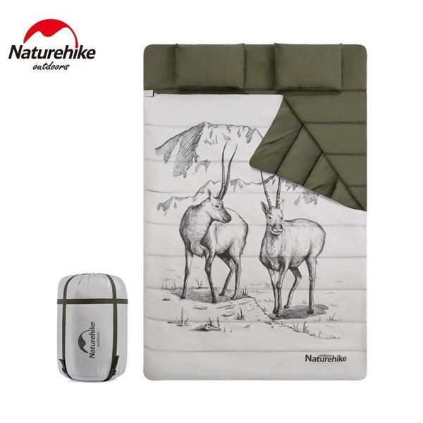 Naturehike Zarf Tarzı Yastıklı Çift Kişilik Pamuklu Uyku Tulumu ( Tibetan Antelope ) Tibetan Antelope - Image 1