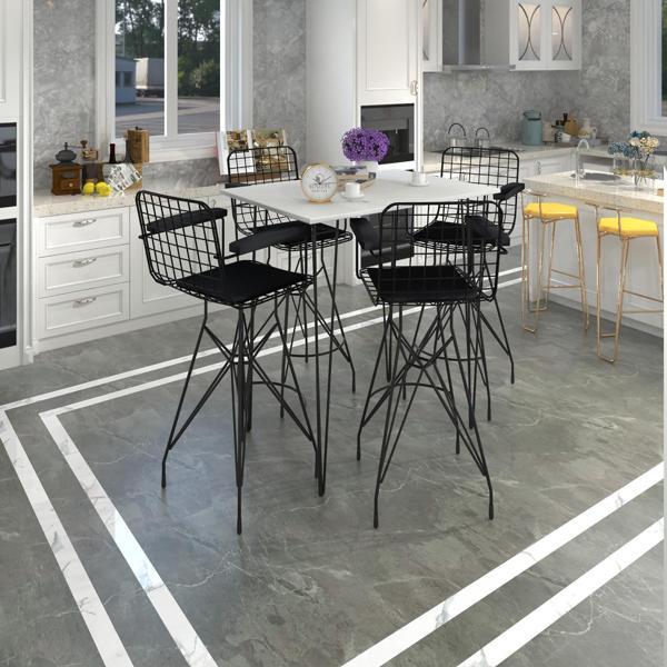 Knsz masa sandalye takımı hem105zengin byzsyh 130*070 4 sandalye syhsyh kolçaklı - Image 1