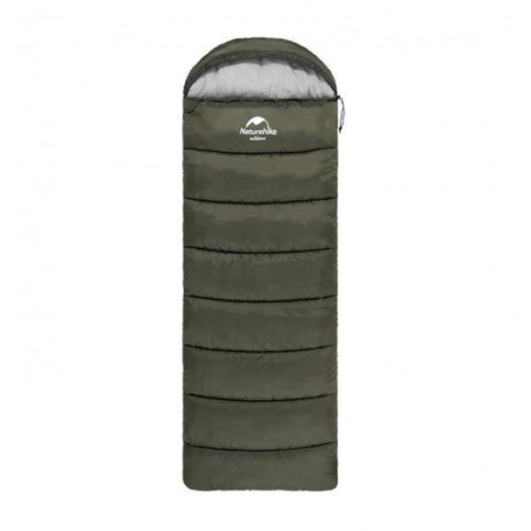 Naturehike U350 Zarf Tarzı Kapüşonlu Uyku Tulumu -13°C HAKİ-Right - Image 1