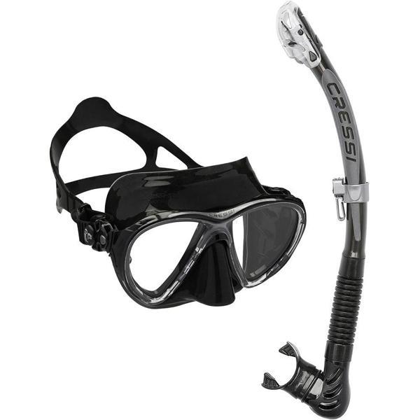Cressi Big Eyes Evolution Maske Alpha Ultra Dry Şnorkel Seti BLACK/BLACK - Image 1