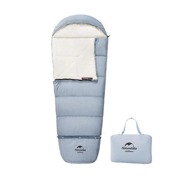 Naturehike C180 UltraLight Pamuklu Uyku Tulumu -8°C ( Çocuk ) MAVİ-Right - Image 1