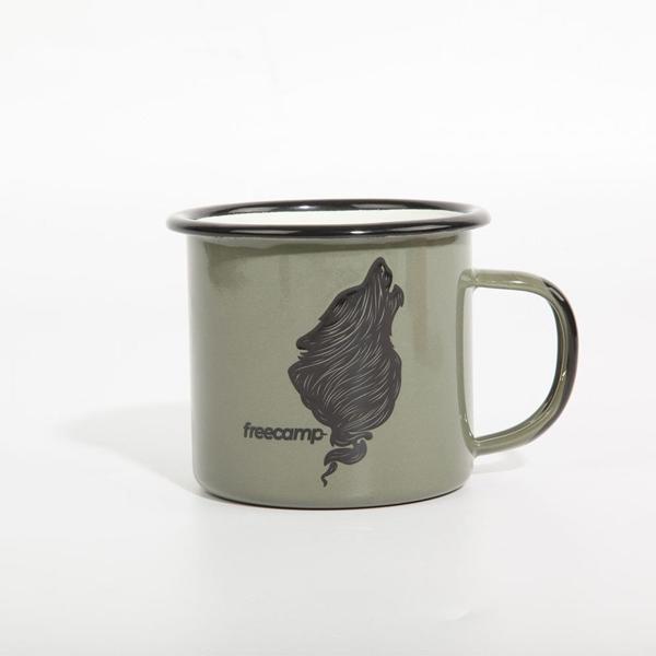 Freecamp Campers Emaye Kupa Mug 350 ML HAKİ - Image 1