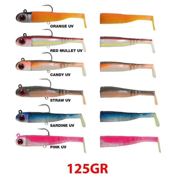 Seabor Lily Shad 13.5cm 125gr 2+1 Off Shore Silikon Yem Pink UV - Image 1