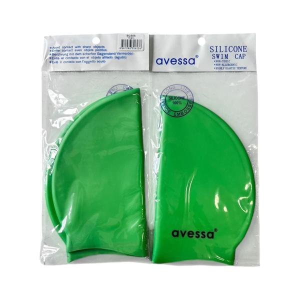 Avessa Slicone Swim Cap  SC305 Yeşil - Image 1