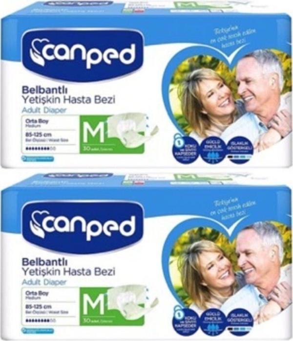 Canped Hasta Altı Bezi Medium 30 Adet X2 Adet - Image 1