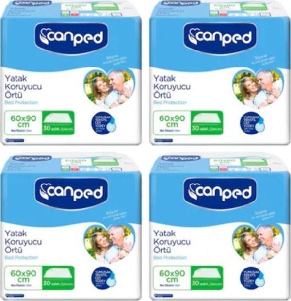 Canped Yatak Koruyucu Örtü 60 X 90 Cm 30'lu 4 Paket - Image 1