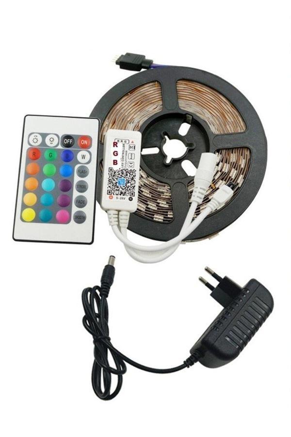 Cata Ct-4557 Rgb Şerit Led Seti 5 Mt Rgb Led 3 Renk + Trafo + Rgb Kumanda Aydnltmdnym-Ct-4557 - Image 1
