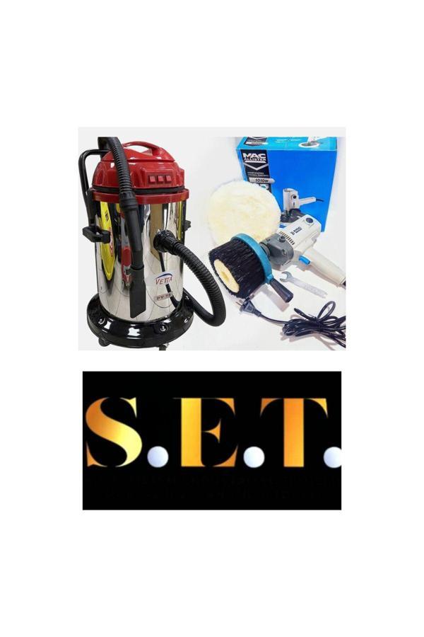 Vetta Set 3 Motorlu Koltuk Yıkama Makinesi Ve Koltuk Fircalama Makinasi 3600 Watt - Image 1