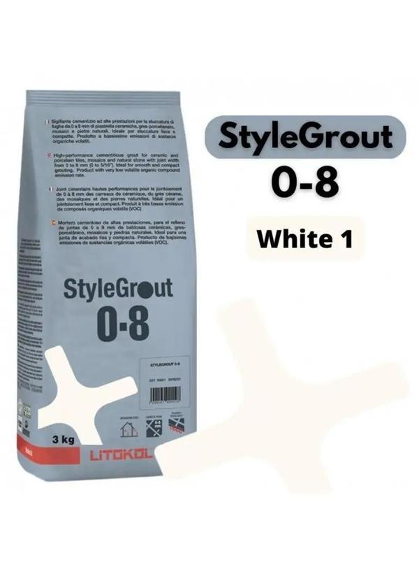 STYLEGROUT 0-8 WHITE 1 DERZ DOLGU 3 KG - Image 1