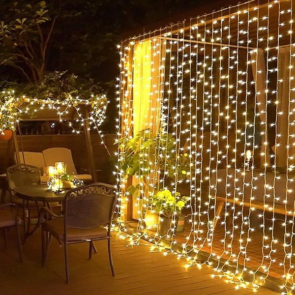 Robeve 2x2 Metre 8 Fonksiyonlu Animasyonlu Perde LED Işık Kalın Telli Saçak LED Işık 240 LED Yılbaşı - Image 1