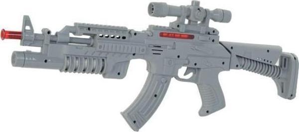 Erdem Oyuncak Pilli Işıklı Sesli Oyuncak Tüfek Kutulu Counter Strike ER-109 GRİ - Image 1