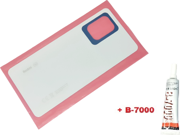 Redmi Note 12 PRO 4g Arka Pil Batarya Kapağı (CAM B-7000) Beyaz - Image 1