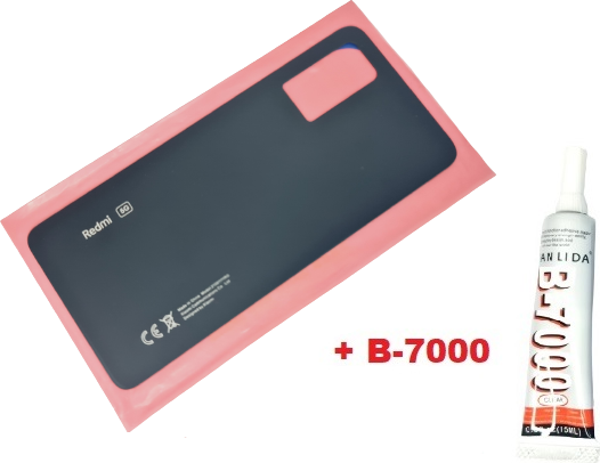 Redmi Note 12 PRO 5g Arka Pil Batarya Kapağı (CAM B-7000) SİYAH - Image 1
