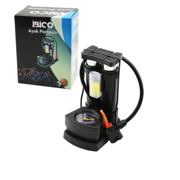 SAATLİ DİKEY MODEL - İNCE PİSTONLU AYAK POMPASI OTO-ARAÇ - BİSİKLET-MOTOR LASTİK - TOP - ŞİŞME HAVUZ-YATAK  - Image 1