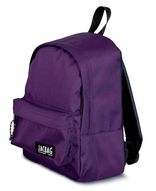 Jacbag Classic Kids - İki Bölmeli Ufak Günlük Mor Sırt Çantası - Jac-34 - Kadın/Kız Çocuk - Image 1