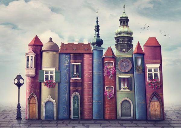 Nova 1000 Parça Kitapların Sihirli Dünyası Puzzle - Kitap Şehri - Image 1