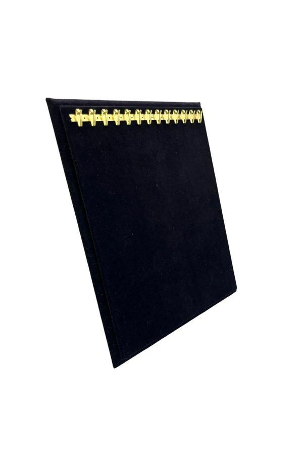 Megass Dekor Süet Kumaş Siyah Renk 20/16 Cm Ayaklı Kanca Bileklik Sergileme Standı - Image 1