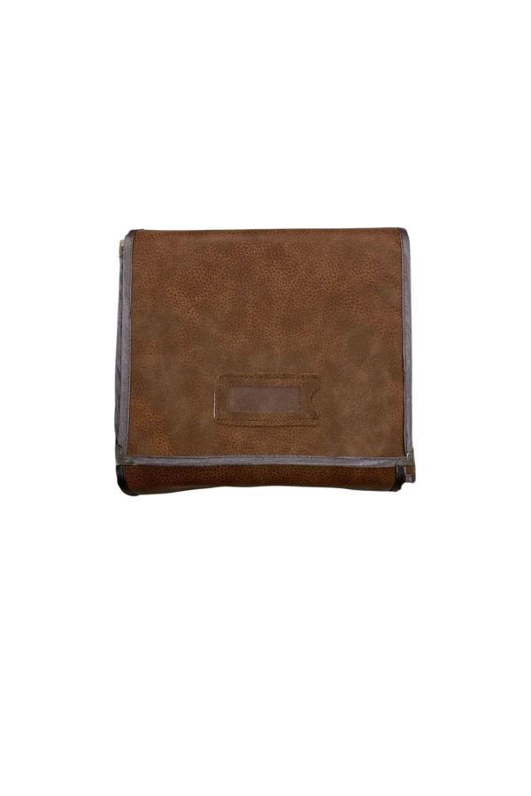 Megass Dekor Deri Kumaş Kahve Renk 80/76 Cm Üçlü Set Sergileme Seyahat Çantası - Image 1