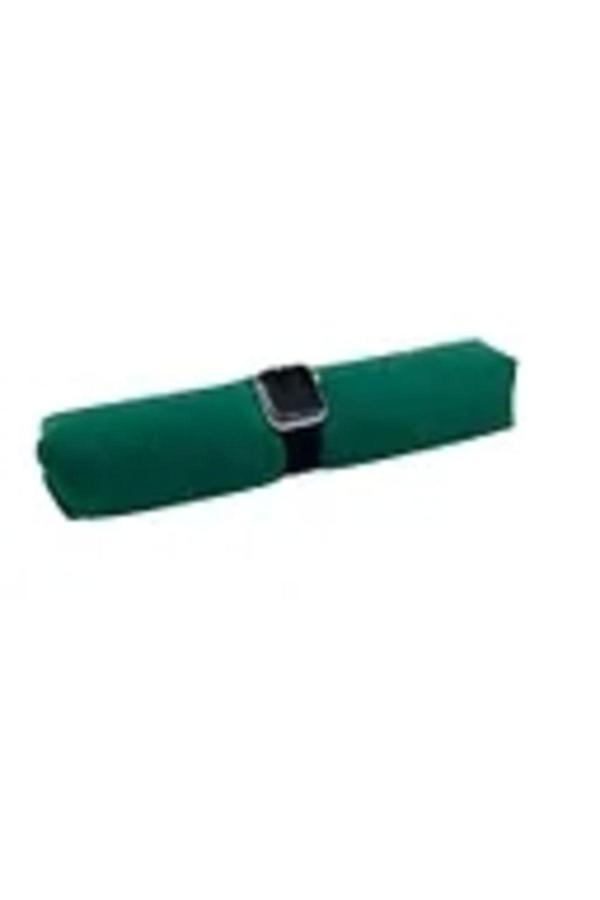 Megass Dekor Süet Kumaş Yeşil Renk 30 Cm Rulo Takı Yastığı - Image 1