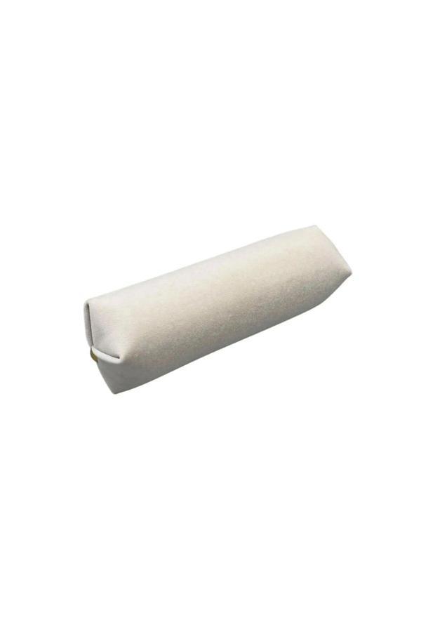 Megass Dekor Süet Kumaş Gri Renk 20 Cm Rulo Takı Yastığı - Image 1