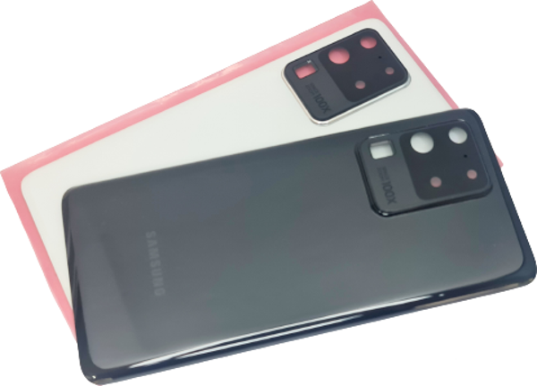 Samsung Galaxy S20 UTRA Arka Kapak (CAM FULL LENSLİ ORJİNAL) BEYAZ - Image 1