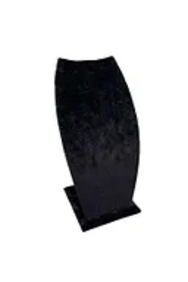 Megass Dekor Dubai Model Süet Kumaş Siyah Renk 18/9 Cm Kolye -Zincir Ayaklı Stand - Image 1