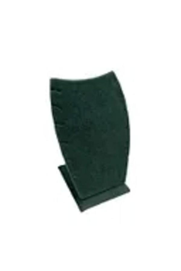 Megass Dekor Dubai Model Süet Kumaş Yeşil Renk 12/8 Cm Kolye - Zincir Ayaklı Stand - Image 1
