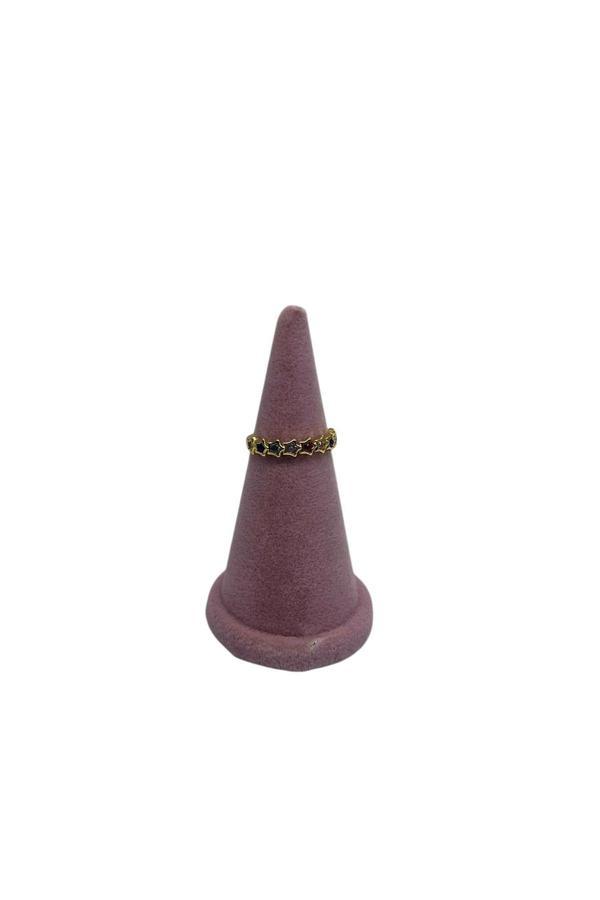 Megass Dekor Süet Kumaş Pembe Renk 7 Cm Yüzük Sergileme Aksesuar - Image 1