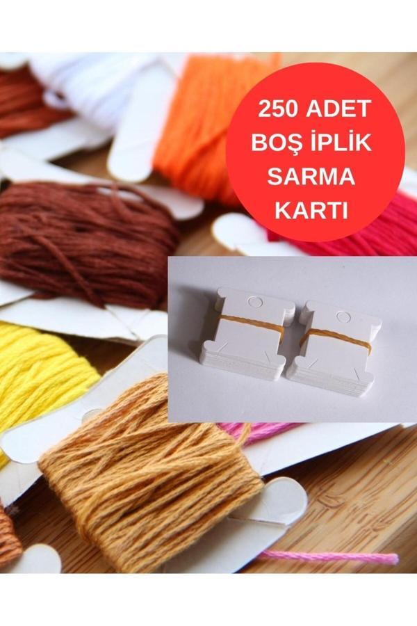 Iplik Sarma Kartı 250 Adet Muline Iplik Sarma Kartı - Image 1