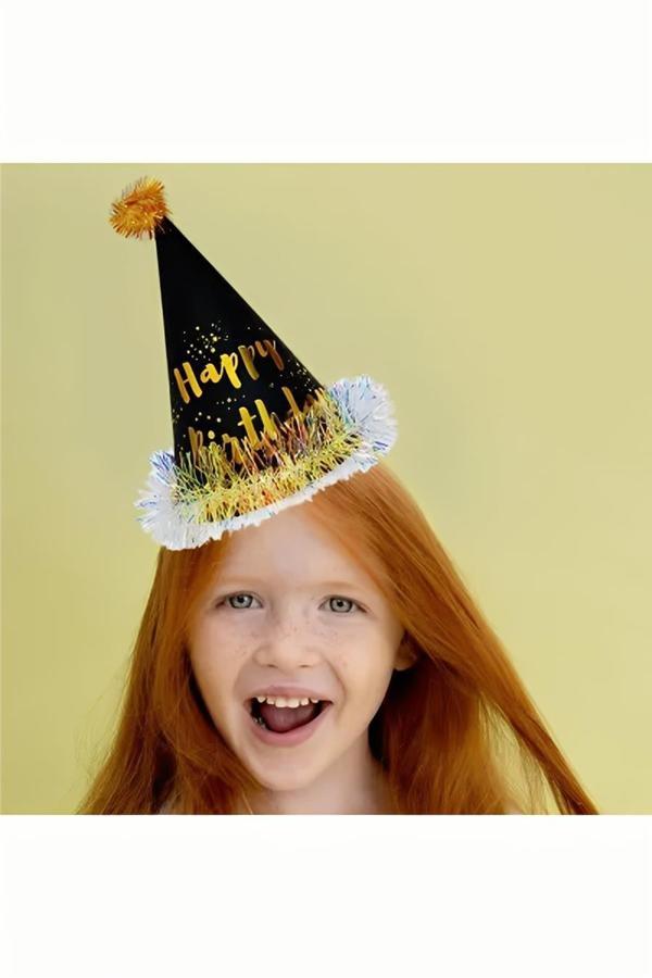Alsepeteavm Happy Birthday Varaklı Şapka - Image 1
