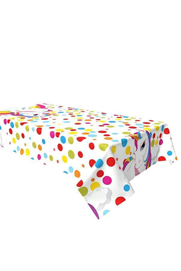 Alsepeteavm Rainbow Unicorn Plastik Masa Örtüsü 120x180cm - Image 1